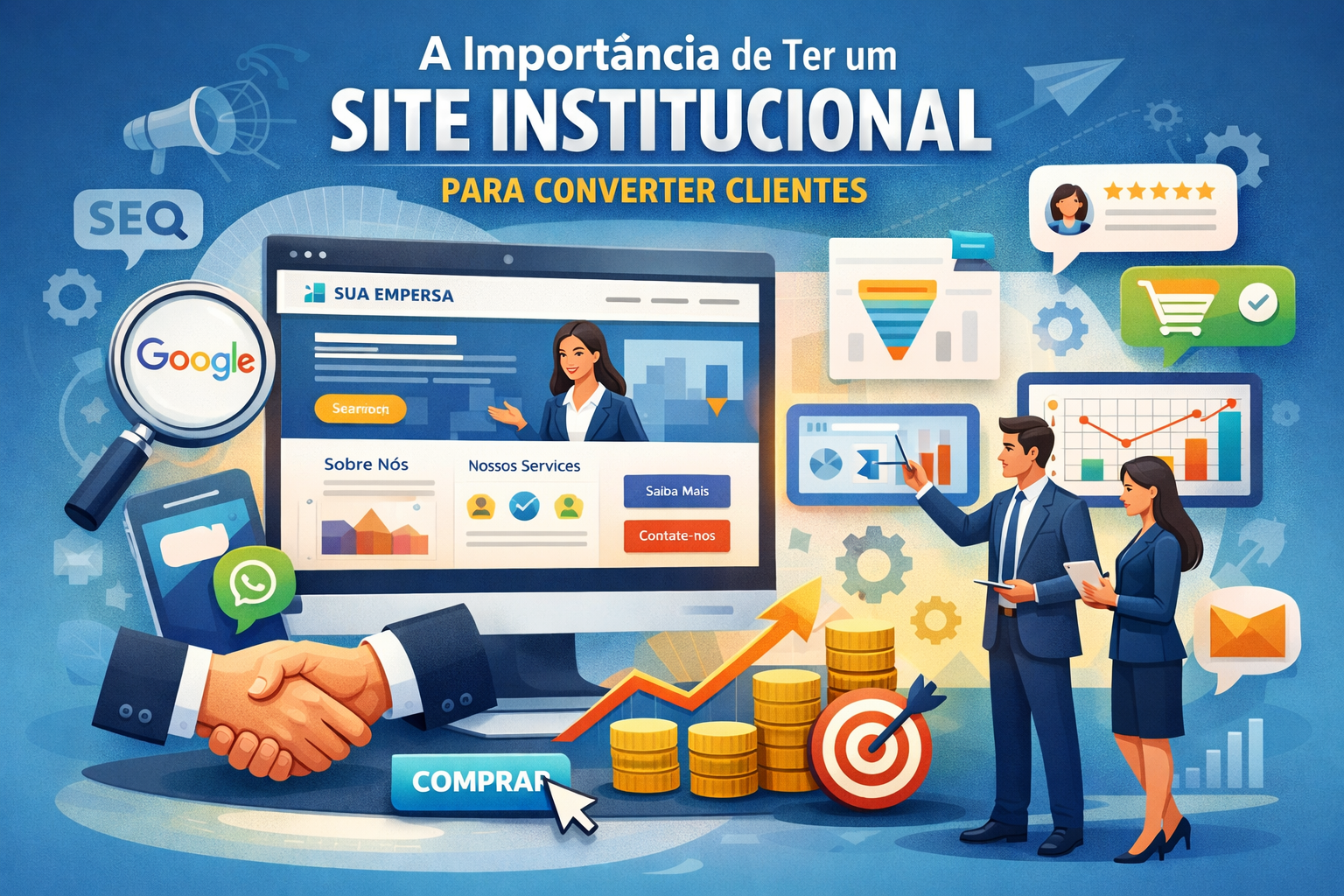 Sites institucionais modernos